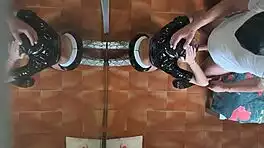 brunette milf in lingerie deepthroats big cock then orgasms doggystyle creampie