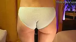 i cant stop caressing her cute panty-covered skinny tall booty all day