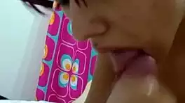 sexy latina teen deepthroats big cock and swallows cum pov