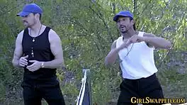 stepdaughter teens ride cocks wildly in steamy fourway orgy 👯‍♀️🍆