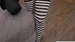 busty teen unleashes her killer blowjob skills