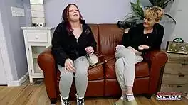 Blondes sassy bella busty duo share sloppy deepthroat