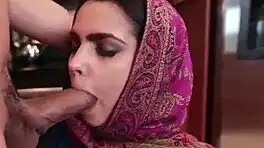 Little Arab Takes Creampie in Heels Surprise