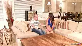 shae parker's first casting fuck slurps big dick post-interview