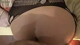 stepmother spreads hairy pussy for 19 year old stepson creampie deep inside