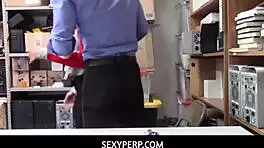 sophia leone caught stealing gets bmed and fucked hard by mall officer