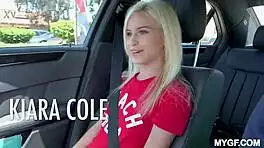 petite blonde dying to deepthroat ride and creampie that cock