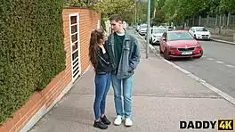 Daddy4K Gives In To Brunette Teen Anal Tits Pounding