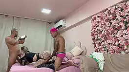 petite latina pornstar bends for monster cocks doggystyle party