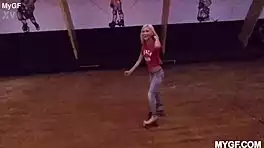 petite blonde dying to deepthroat ride and creampie that cock