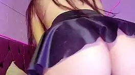 naughty latina student flaunts juicy ass in private lesson