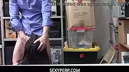 sophia leone caught stealing gets bmed and fucked hard by mall officer