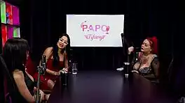 Hot Renata Gomes Flaunts Big Tits in Sheer Red After Thick Cock Craving