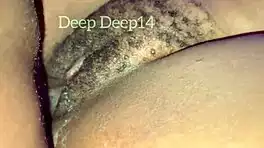 ebony babe's pussy vibrates wildly after six intense boss rounds close-up