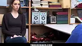 tali dova skinny brunette shoplifter fucked by officer