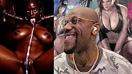 Tight Small Tits Ebony Slut Gets Pussy Licked In Bath Cum Oozing