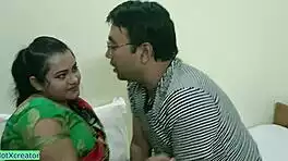 horny indian wife bends for creampie with hubby at ranch