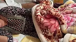 big asian stepsis bends over for rough doggy on shared bed