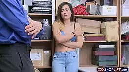 What happens when cute half-asian shoplifter gets caught?