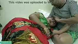 horny indian wife bends for creampie with hubby at ranch