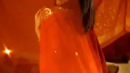 petite brunette indian teases with slow striptease and nude dancing reveal