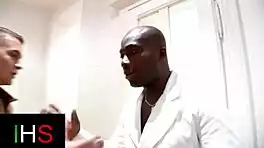 Blonde milf whore and slut girl double penetrated anally by black white cocks