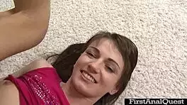 skinny amateurs gape asses with toys in first anal quest compilation fingering