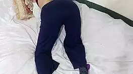 desi slut moans loud on anal dildo phone call 😈🔥