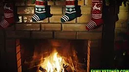 milf jumps in with brunette blonde for hardcore threesome pounding