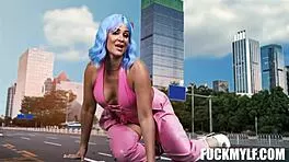 what if giantess milf miss raquel smothers you with huge tits?