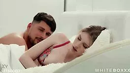 our passionate fuck ends with hot cum on my pussy