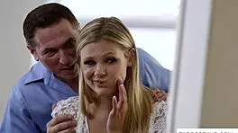 First time with young babe, how does her tight mouth feel on your cock?