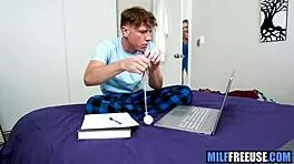 Nerdy Stud Freeuses Busty Milf In Taboo Old Young Encounter