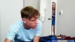 Nerdy Stud Freeuses Busty Milf In Taboo Old Young Encounter