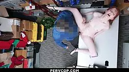 Shoplifter hauled to backroom lp office fails receipt check sparking domination