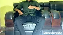 Cute desi brunette rides cock cums on juicy ass