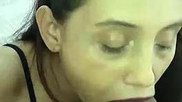 petite moans intensely from anal thrill then savors old man's cumshot