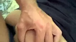 tall skinny brunette teen chokes on sloppy deepthroat before wild pov pounding