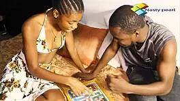 Horny Teen Swallows Cock Post-Game Challenge Dripping Wet