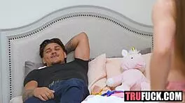 tell stepmom you're stroking to stepsis juniper ren getting hardcore pov ass fucked