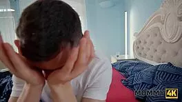 czech milf seduces young stud in bathroom for intense cock pounding chance taken