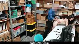 Officer Boldly Fucks Caught Shoplifting Teen