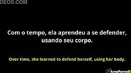 intimate moments with a tempting brunette tease