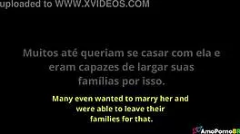 intimate moments with a tempting brunette tease