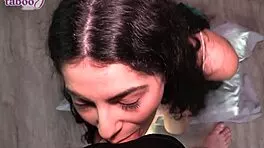 thick ass petite teen bent over for deep creampie pounding