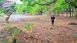 pinay babe bends over for stranger doggystyle in park