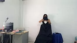 shy stylist tempts young guy into first time passion