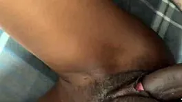 big cock slides deep in her wet pussy