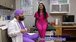 dr tampa inspects misty addams in first gyno session