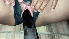 Her tight pussy gripped my cock so intensely during rough anal creampie orgasm with muscular bodybuilder babe